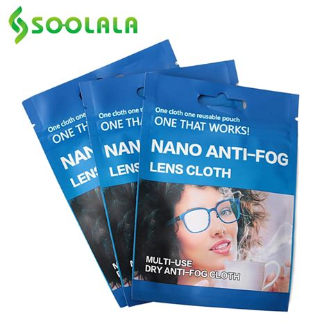Soolala 3pcs Glasses Anti Fog Cloth 15x145cm Microfiber Eyeglasses