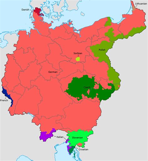 Greater Germany Ethnic Map Old Version By Lehnaru On Deviantart