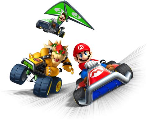 Mario Kart 7 3ds Artwork Including Karts Kart Bodies Characters And More