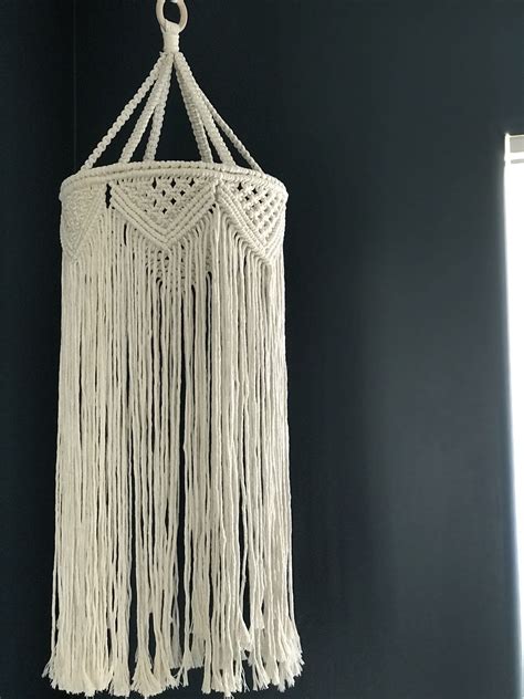 Macrame Chandelier Nursery Mobile Bohemian Tapestry Housewarming Gift