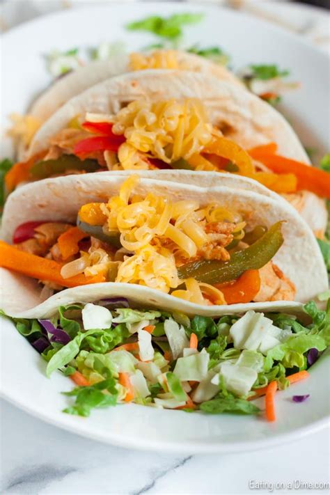 Crock Pot Chicken Fajitas Only 4 Ingredients Eating On A Dime Crockpot Recipes For Two