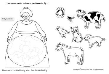 There Was An Old Lady Who Swallowed A Fly Free Printables And Lesson