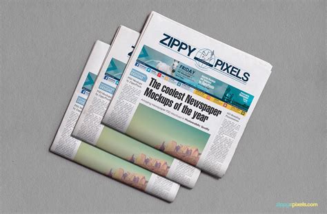 Newspaper Mockups Free Psd Download Zippypixels