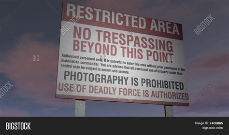 Area 51 Military Restricted Area Image And Photo Bigstock