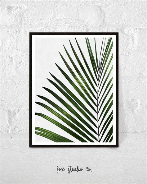 Encadré nouveau simple aquarelle vert palmier feuilles mur art set hd toile impression pour maison salon chambre décoration murale. Imprimé feuille de palmier arbre Art Tropical feuille ...