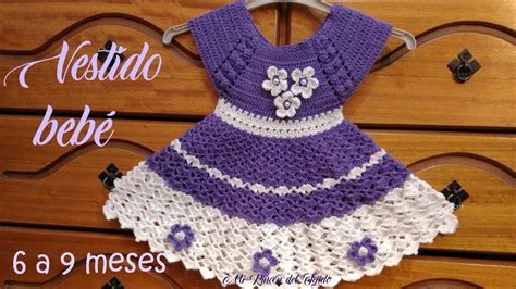 Como Tejer Un Vestido Bebe A Crochet Tutorial Paso A Paso Parte 2 De 2