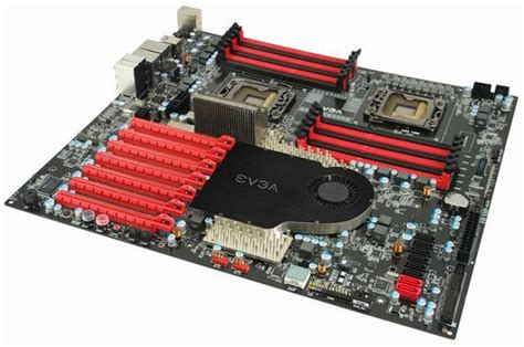 Evga Dual Lga 1366 Motherboard Pictured With Chipset Cooling Techpowerup