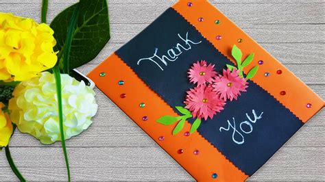 Thank You Card Ideas Beautiful Handmade Card For Your Friend Youtube
