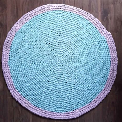 Crochet Oval T Shirt Rug Pattern Carpet Vidalondon