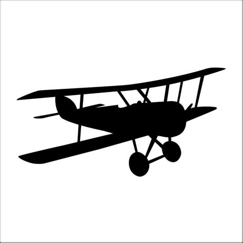Biplane Silhouette At Getdrawings Free Download