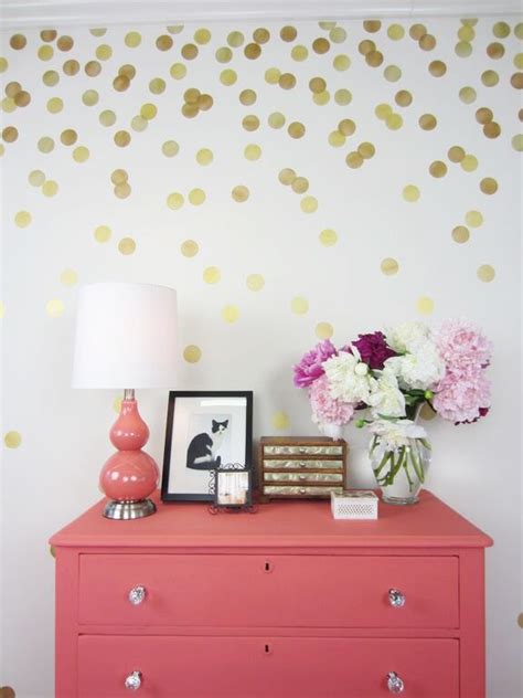 Her future projects planned to enhance the focal wall is to: Polka Dot Walls Will Pop Anywhere In Your Home!