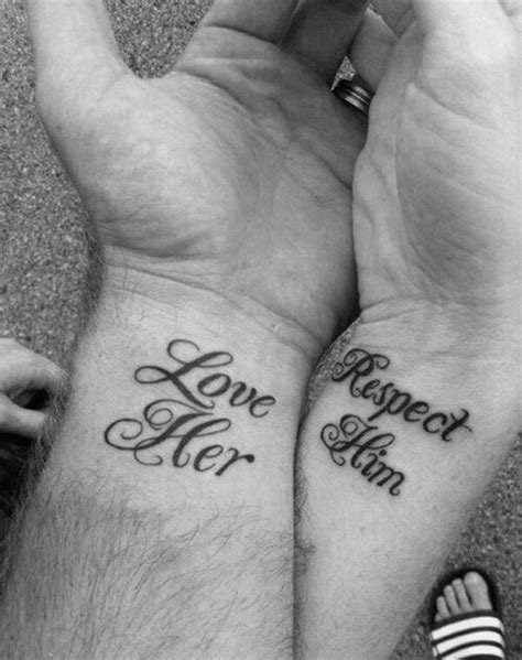 Matching tattoos symbolize affection and love. Gorgeous matching tattoos - design ideas for couples ...