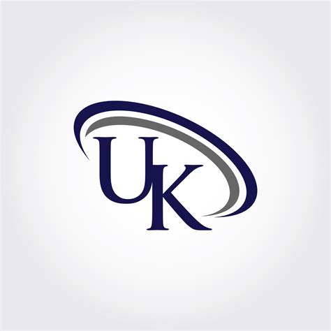 Monogram Uk Logo Design By Vectorseller Thehungryjpeg