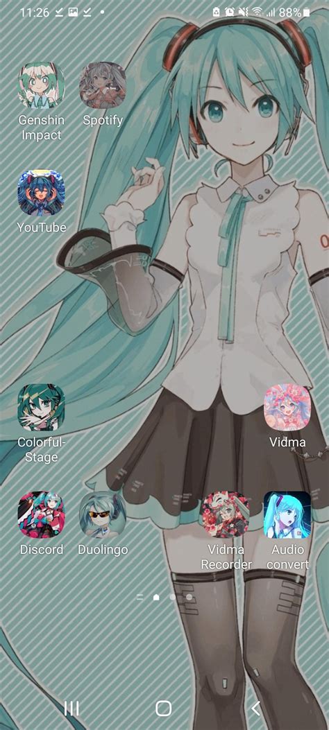Rate My Miku Homescreen Ignore The App Names Rhatsune