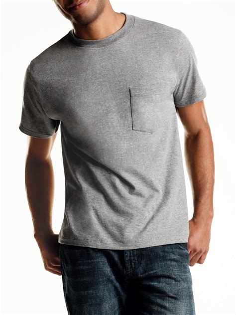 Hanes Mens Tagless Comfortsoft Dyed Crewneck Pocket T Shirt 4 Pack