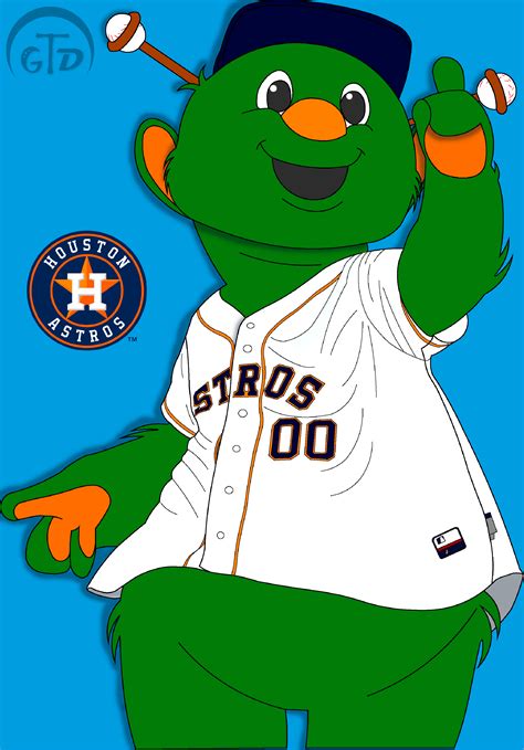 Houston Astros Mascot Orbit Houstonastros Mlb Illustrator