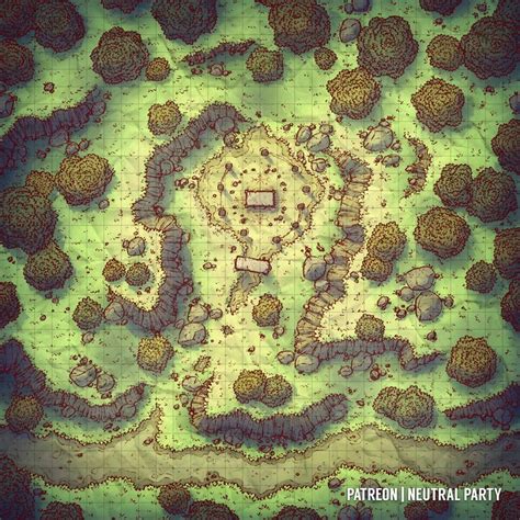 Pagan Altar Dndmaps Dungeon Maps Tabletop Rpg Maps Forest Map
