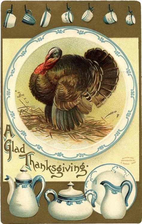Vintage Thanksgiving Turkey Image The Graphics Fairy