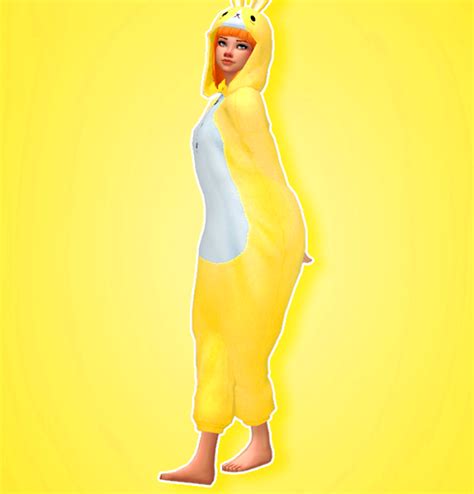 Sims 4 Ccs The Best Easter Rabbit Onesie By Cheesecake The Sims