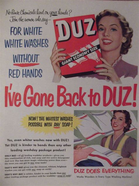 Duz Laundry Detergent Original Vintage Advertisement Laundry Etsy