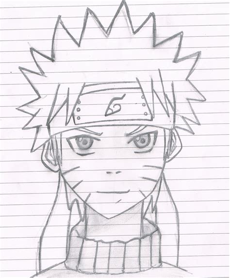 Narutos Face Sketch By Sara Tarek On Deviantart
