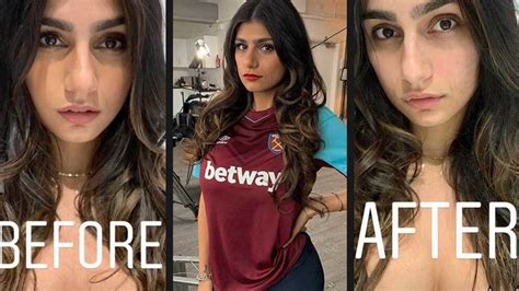 Premier League Mia Khalifa Shares Sexy Photos In A West Ham Shirt Foto De Marca English