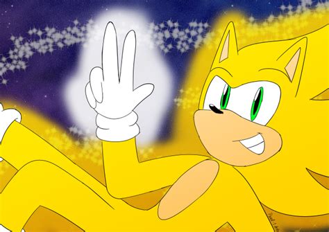 Super Sonic In The Space By Starlineswapper On Deviantart