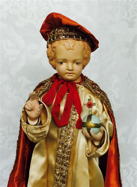Antique Infant Jesus Of Prague Statue Fabulous Unique Special Etsy