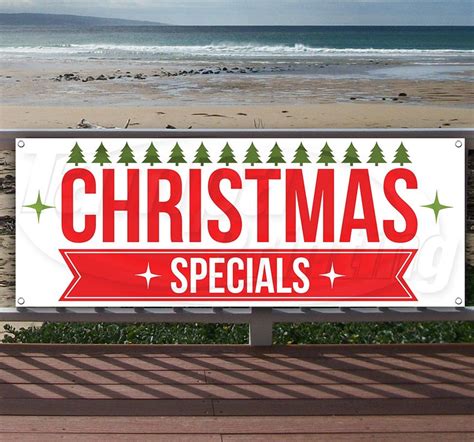 Christmas Specials 13 Oz Heavy Duty Vinyl Banner Sign With Etsy