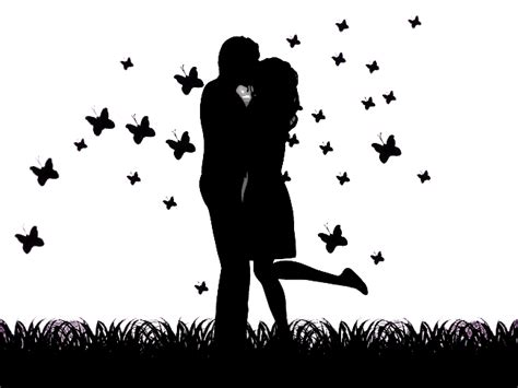 Kiss Couple Silhouette Romance Romantic Kiss Png Download 650488