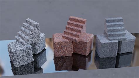 Hyper Realistic Minecraft Blocks Diorite Granite And Andesite R