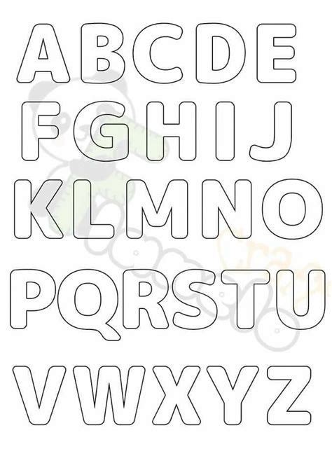 20 Moldes Diferentes De Letras Do Alfabeto Para Colorir Pintar Imprimir