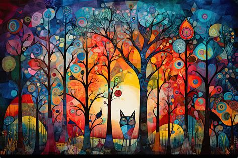 Whimsical Forest Landscape Digital Art By Steven Greenbaum Fine Art