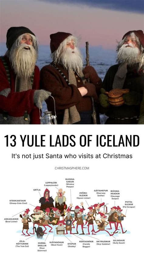 The 13 Yule Lads Of Iceland Icelandic Santa Clauss Iceland