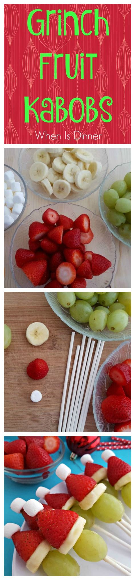 About 15% of these are dishes & plates. Grinch Fruit Kabobs | Recipe | Grinch fruit kabobs, Fruit ...