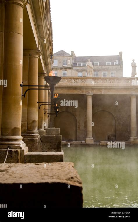 The Roman Baths Bath England Stock Photo Alamy