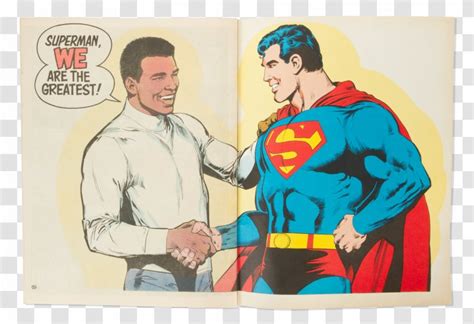 Superman Vs Muhammad Ali Vs Boxing Comic Book Cartoon Takeout