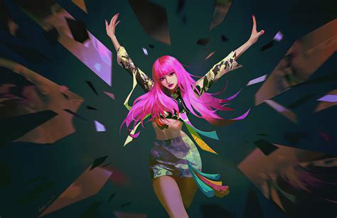 Anime Girl Pink Hair Joy 4k Wallpaperhd Anime Wallpapers4k Wallpapers