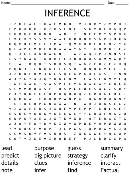 Inference Word Search Wordmint