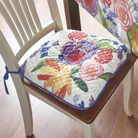 The Pioneer Woman Celia Reversible Quilted Chair Pad 16 X 17
