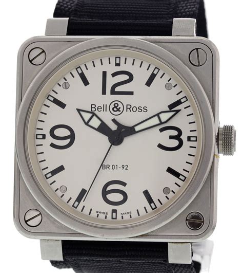 Mens Bell And Ross Aviation Stainless Steel Br 01 92