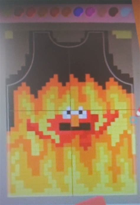 Burning Elmo Front Pixel Art Animal Crossing Elmo