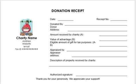 Free Donation Receipt Templates In Ms Word Templates