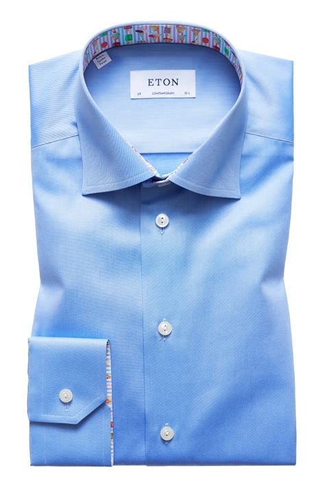 Eton Contemporary Fit Shirt Blue