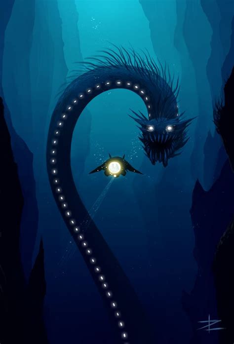 Deep Sea Tyrus88 Deviantart Sea Monster Art Sea Creatures Art