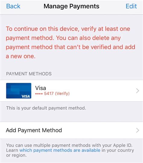 How to update apple pay credit card information. Payment method declined in iTunes or the App Store | AppleToolBox