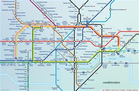 Tube Strike July 15 Map Shows Walking Distances Between London