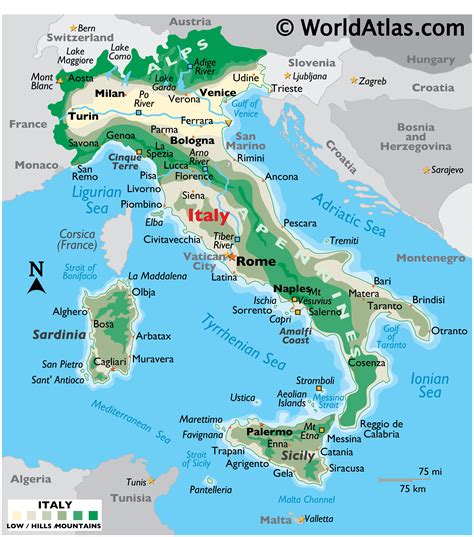 Italy Map Geography Of Italy Map Of Italy Worldatlas Com