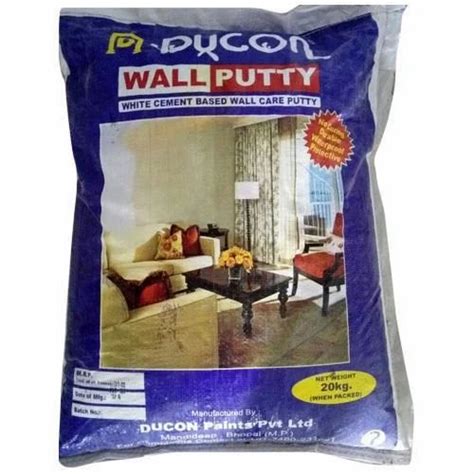 Ducon White Cement Based Wall Care Putty 20 Kg At Rs 397kg Mandideep