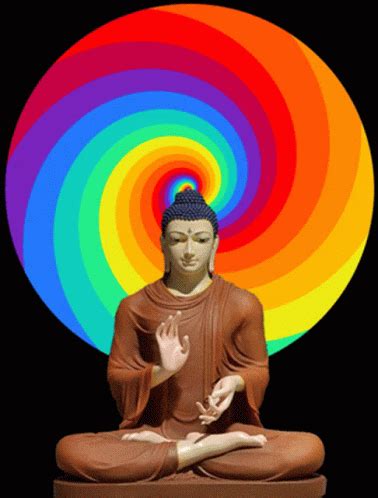 Buddha Wheel Of Dharma And Meditation Hand Gestures GIF GIFDB Com